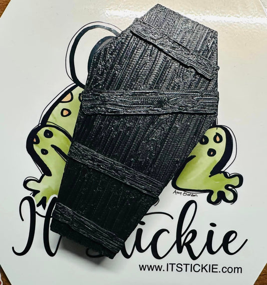 Mini Coffin with Tiny Halloween Dudes 3D Thang image 0