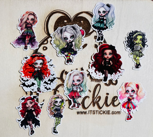 Halloween Dolls Sticker Pack image 0