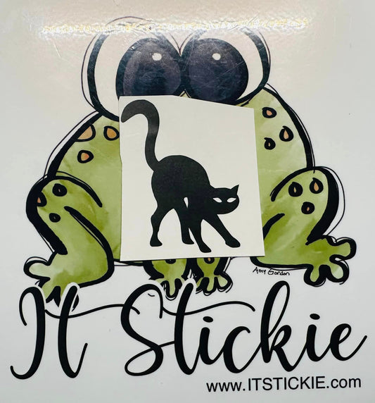 Black Cat Decal, Easter Egg Decal, Vinyl Decal Sticker, Car Accessorie image 0