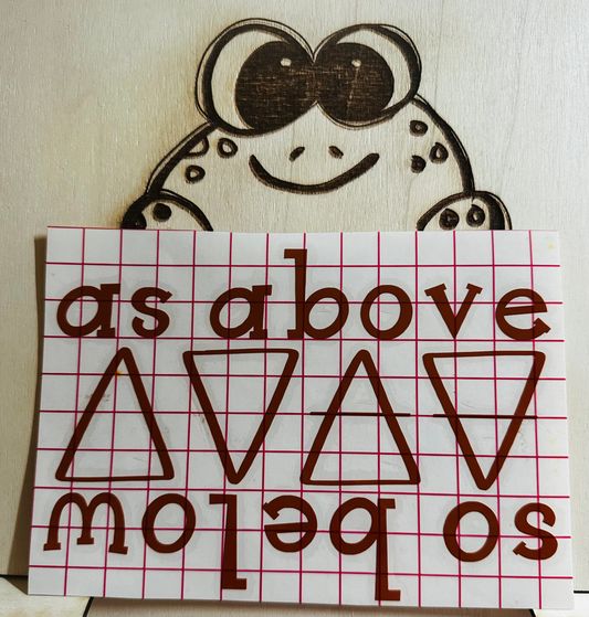 As above so below Decal image 0