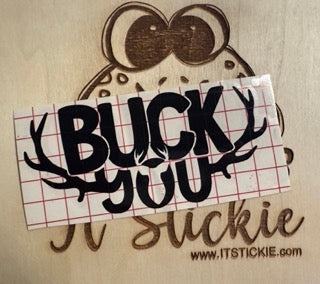 Buck You Decal image 0